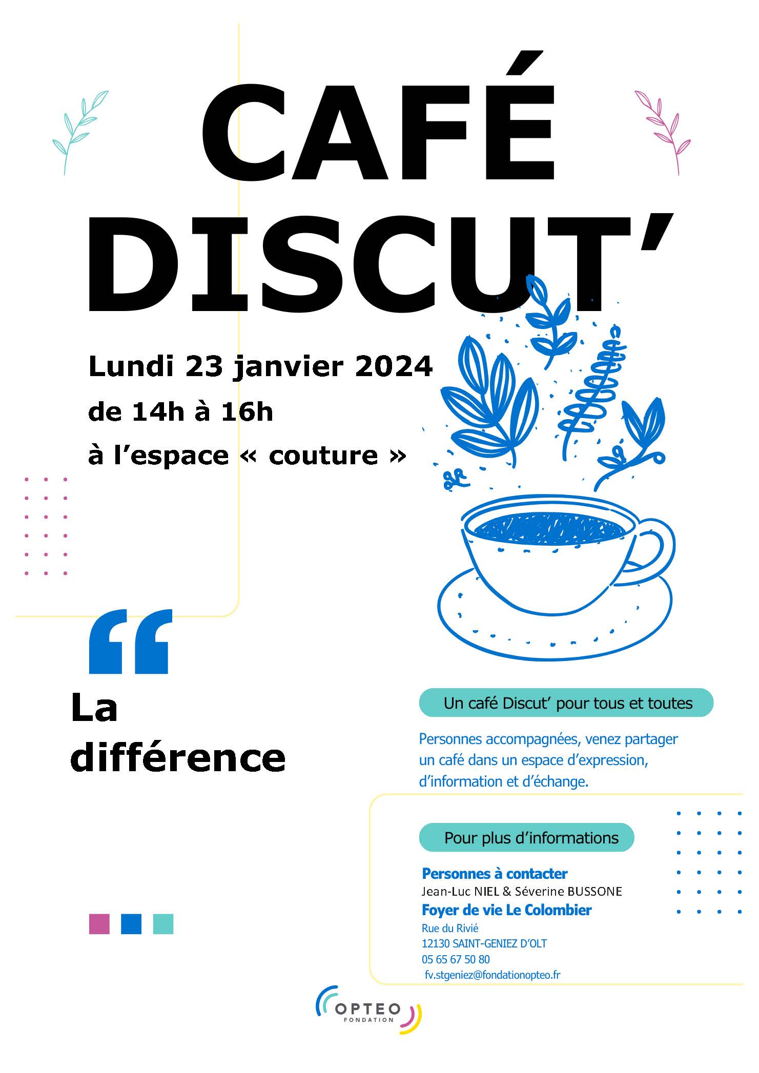 « Café Discut’ » au Foyer de vie Le Colombier à Saint-Geniez-d’Olt