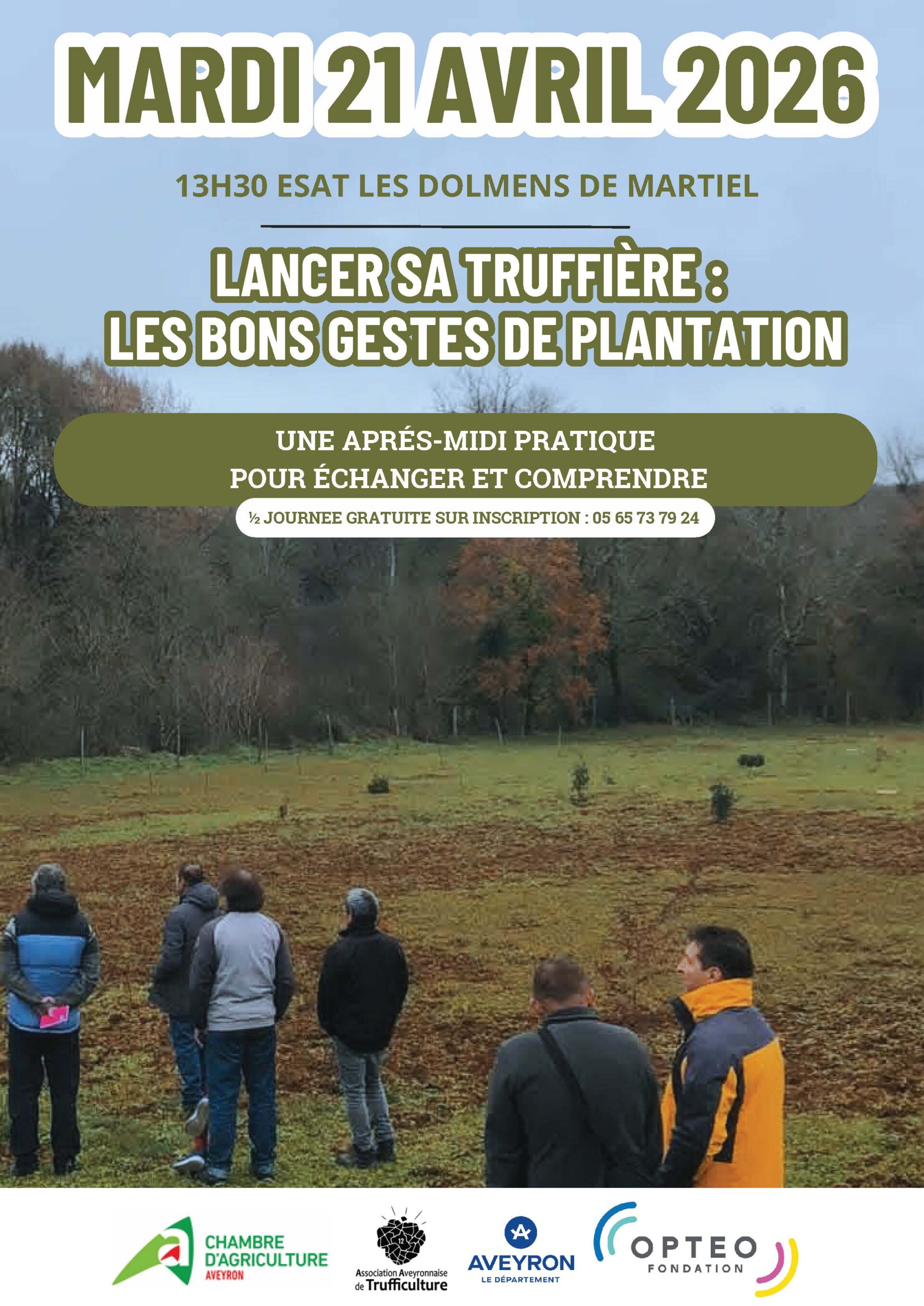 Affiche Atelier trufficulture ESAT les Dolmens à Martiel